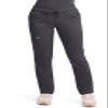 Cherokee Scrubs for Women Mid Rise Tapered Leg Drawstring Pant with 5 Pockets, Cargo Bottom with 2 Way Stretch Fabric - WW105P, S Petite, Pewter view 1
