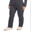 Cherokee Scrubs for Women Mid Rise Tapered Leg Drawstring Pant with 5 Pockets, Cargo Bottom with 2 Way Stretch Fabric - WW105P, S Petite, Pewter view 2