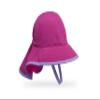 Sunday Afternoons Infant SunSprout Hat - Baby Sun Hat, Neck Cape - Packable - Bucket Sunhat for Baby Boy, Girl - Swim, Pool, Beach - 0-6 Months, 6-12 Months, Vivid Magenta, 0-6 Months view 1
