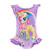 Dressy Daisy Girls Unicorn One Piece Bathing Suit Swimsuit Swimwear Size 5 Purple 054 view 1