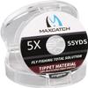 M MAXIMUMCATCH Maxcatch Fluorocarbon Fly Fishing Tippet Material Leader Line Virtually Invisible  55yards 0X-6X (Made in Japan) (Freshwater Fluorocarbon, Combo: 3X+4X+5X) view 1
