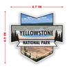 2-Pack Yellowstone National Park Decal Sticker | 4.7-Inches by 4.4-Inches | Premium Quality Vinyl Sticker | UV Protective Laminate | PD968 view 2