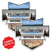 2-Pack Yellowstone National Park Decal Sticker | 4.7-Inches by 4.4-Inches | Premium Quality Vinyl Sticker | UV Protective Laminate | PD968 view 4