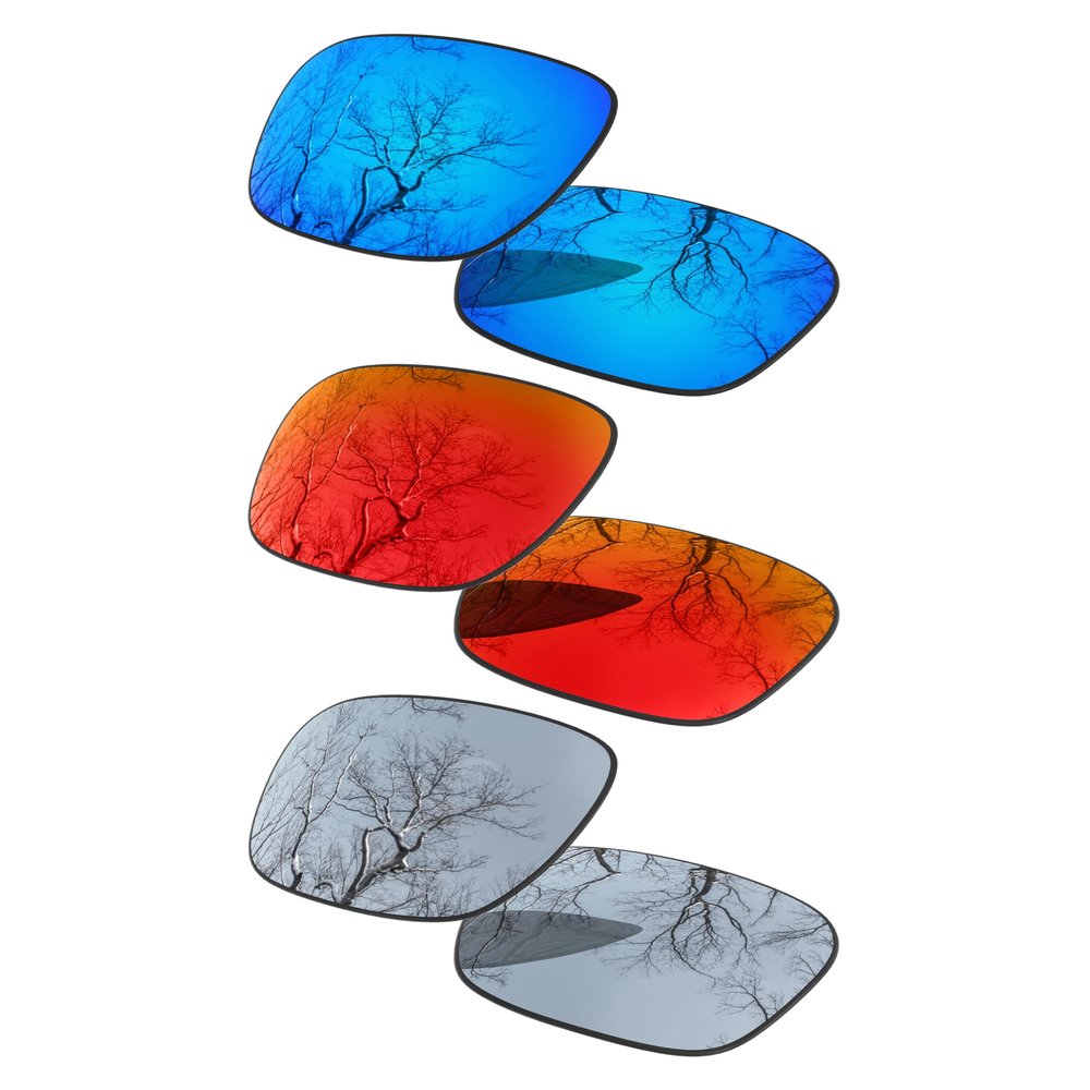 3 Pair Polarized Replacement Lenses for Oakley Holbrook Pack-IFS3