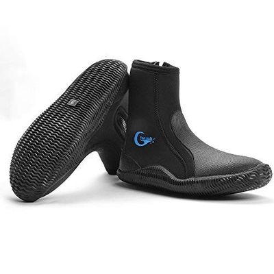 yonsub Wetsuit Booties-Surf Booties Men Women-Neoprene Shoes with Puncture Resistant Sole 3mm 5mm for Watersports Beach Boat,AKE Mud Kayak and More (5, 12)