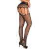 AROOMVE Sparkle Rhinestone Stocking, Women's Sexy Fishnet Tights Suspender Pantyhose view 2