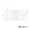 Salzmann 3M Reflective Stickers - Soft Stickers for Backpacks, Bikes, Helmets, prams, etc. - Made with 3M Reflective Material view 4