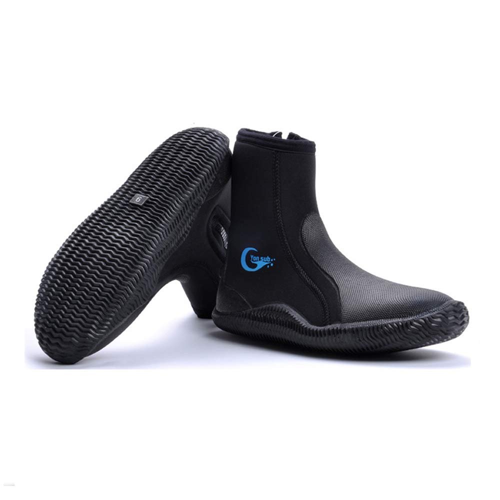 yonsub Wetsuit Booties-Surf Booties Men Women-Neoprene Shoes with Puncture Resistant Sole 3mm 5mm for Watersports Beach Boat,AKE Mud Kayak and More (5, 8)