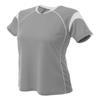 A4 Drop Ship Girl's Color Block Pullover T-Shirt Graphite/White view 1