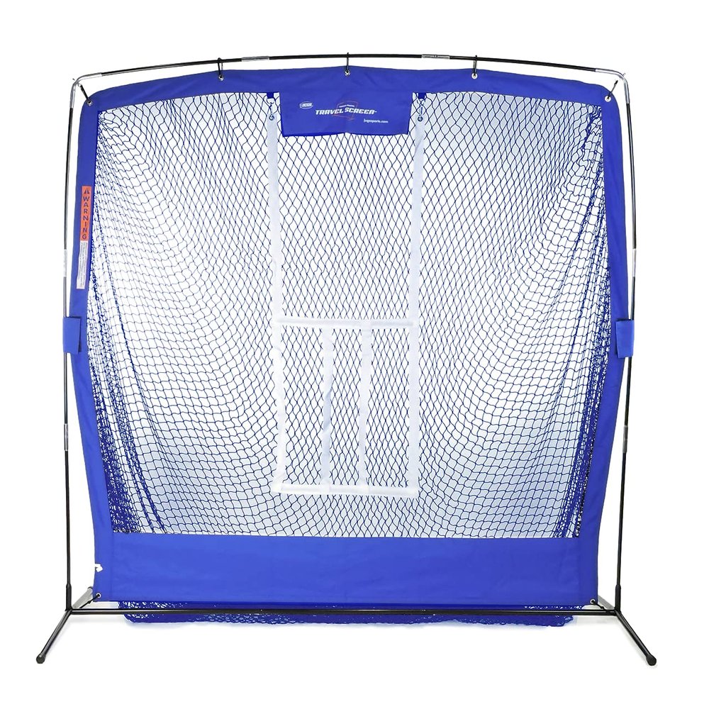 JUGS Complete Practice Travel ScreenSets up in Less Than 2 Minutes and Weighs just 25 lbs. Comes with 30" Nylon Carrying Bag.