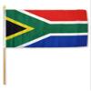 12''x18'' Wholesale Lot of 12 South Africa Stick Flag wood Staff - Bright Color UV Resistant - Prime Outside Garden Cave Home Decor view 1