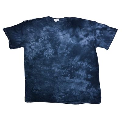 Tie-Dye Crystal Wash T-Shirt S NAVY
