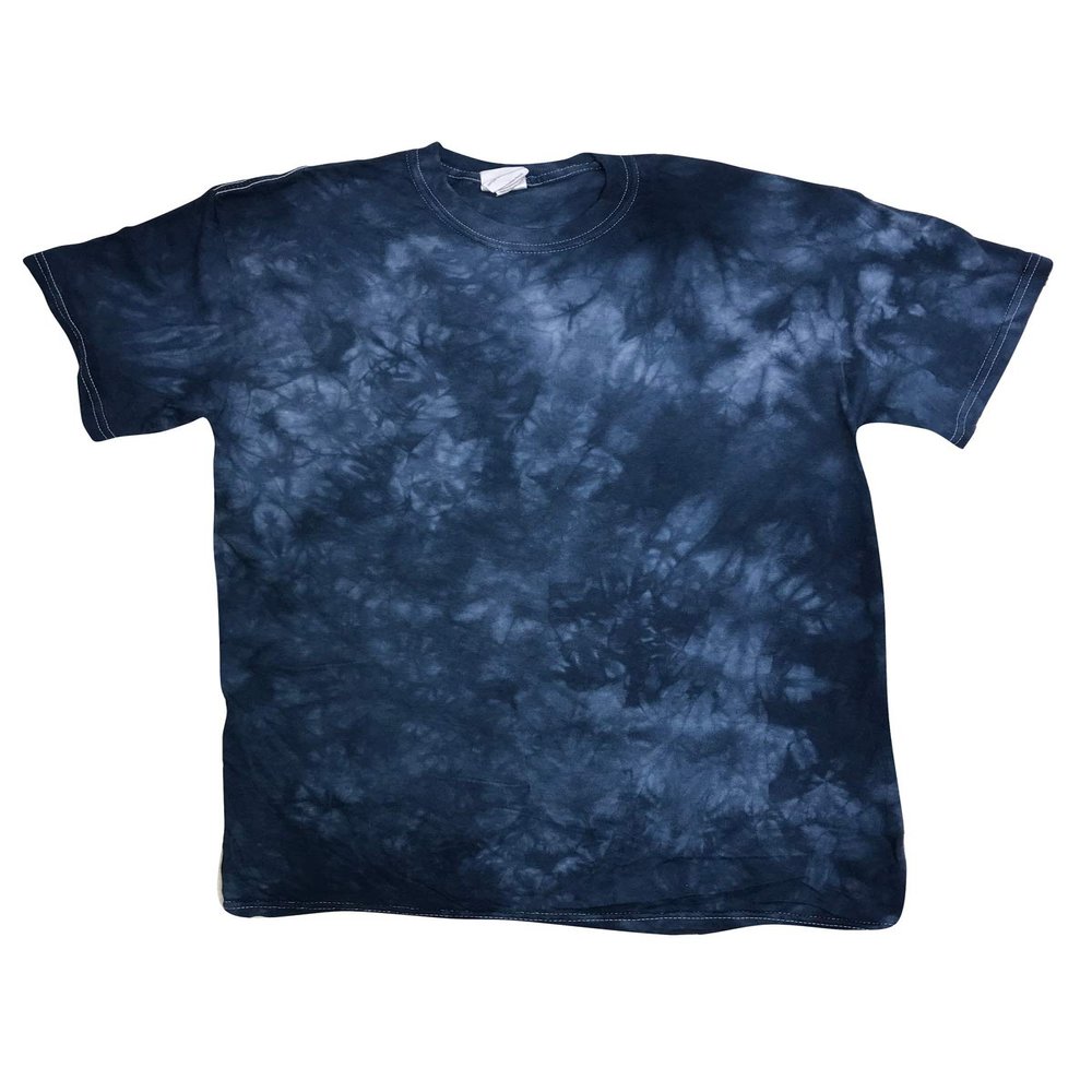 Tie-Dye Crystal Wash T-Shirt S NAVY