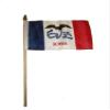 Wholesale Lot of 12 6x9 6''x9'' State of Iowa Stick Flag wood Staff - Bright Color UV Resistant - Prime Outside Garden Cave Home Decor view 1