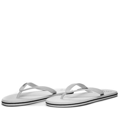 Kappa Logo Moker, Unisex Adult Flip Flops, White Black, 39 EU