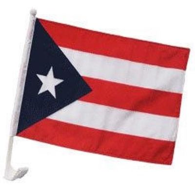 Moon 12x18 Puerto Rico Car Window Vehicle 12''x18'' Flag (Dark 1ply) (Lot of 4) - Bright Color UV Resistant - Prime Outside Garden Cave Home Decor