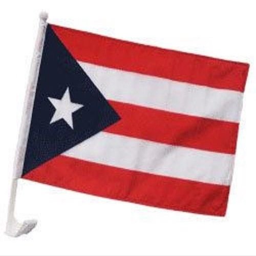 Moon 12x18 Puerto Rico Car Window Vehicle 12''x18'' Flag (Dark 1ply) (Lot of 4) - Bright Color UV Resistant - Prime Outside Garden Cave Home Decor