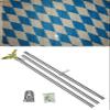 Moon 3x5 Bavaria Bavarian Plain Flag Aluminum Pole Kit Set 3x5 - Bright Color UV Resistant - Prime Outside Garden Cave Home Decor view 1