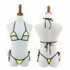 Tinpia Womens Minimal Coverage Sunbathing Micro Bikini Teardrop Mini G-String 2 Pieces view 2
