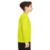 Team 365 Youth Zone Performance Long-Sleeve T-Shirt XL SAFETY YELLOW view 2