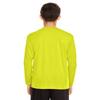 Team 365 Youth Zone Performance Long-Sleeve T-Shirt XL SAFETY YELLOW view 3