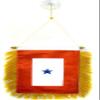 Wholesale lot 12 One Blue Star Service Mini Flag 4''x6'' Window Banner - Bright Color UV Resistant - Prime Outside Garden Cave Home Decor view 1