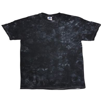 Tie-Dye Crystal Wash T-Shirt 3XL BLACK