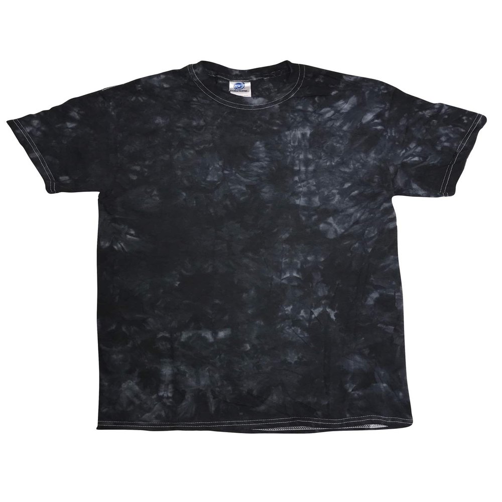 Tie-Dye Crystal Wash T-Shirt 3XL BLACK