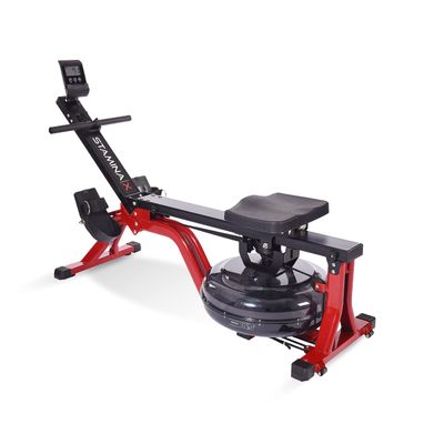 Stamina X Water Rower - Rower Machine with Smart Workout App - Rowing Machine with Water Resistance for Home Gym Fitness - Up to 300 lbs Weight Capacity