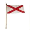 Wholesale Lot of 12 6x9 6''x9'' State of Alabama Stick Flag wood Staff - Bright Color UV Resistant - Prime Outside Garden Cave Home Decor view 1