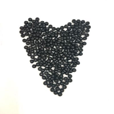 Rudder Round Tungsten Beads Copper Silver Gold Black Orange 7 Sizes 6 Colors (Gloss Black, 4.60 mm = 3/16")