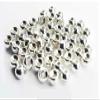 Rudder Round Tungsten Beads Copper Silver Gold Black Orange 7 Sizes 6 Colors (Silver, 4.60 mm = 3/16") view 1