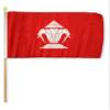 12''x18'' Wholesale Lot of 12 Old Laos Stick Flag wood staff - Bright Color UV Resistant - Prime Outside Garden Cave Home Decor view 1