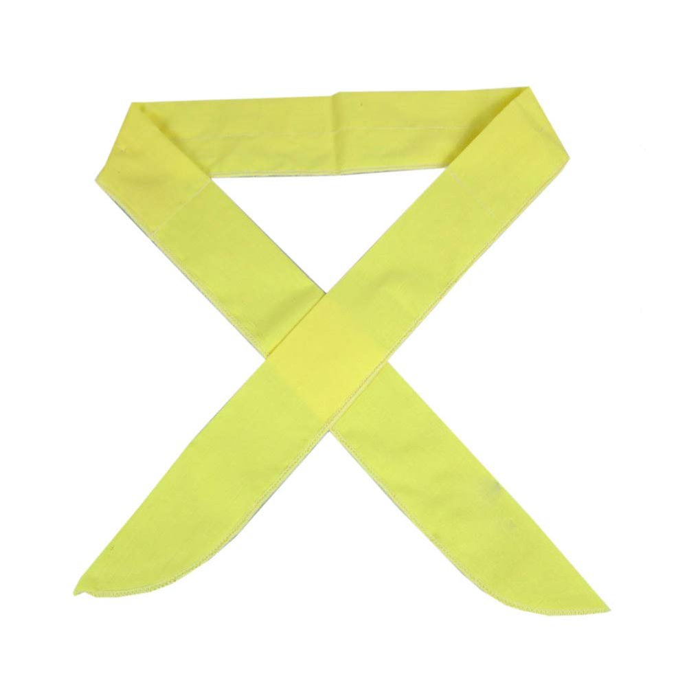 The Elixir Sports Cooling Bandanas Pack of 10 Reusable Cooling Scarf Headband Neck Wrap (Yellow)