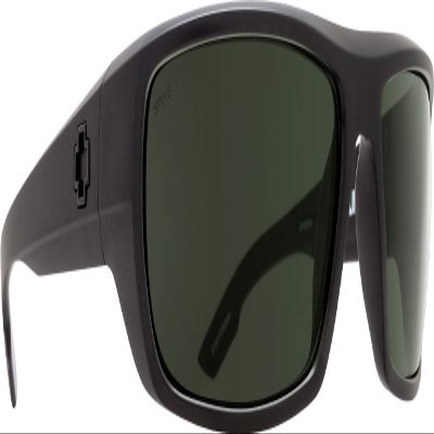 Spy Modern Square Bounty Matte Black ANSI Rx Happy Gray Green, Multi, One Size