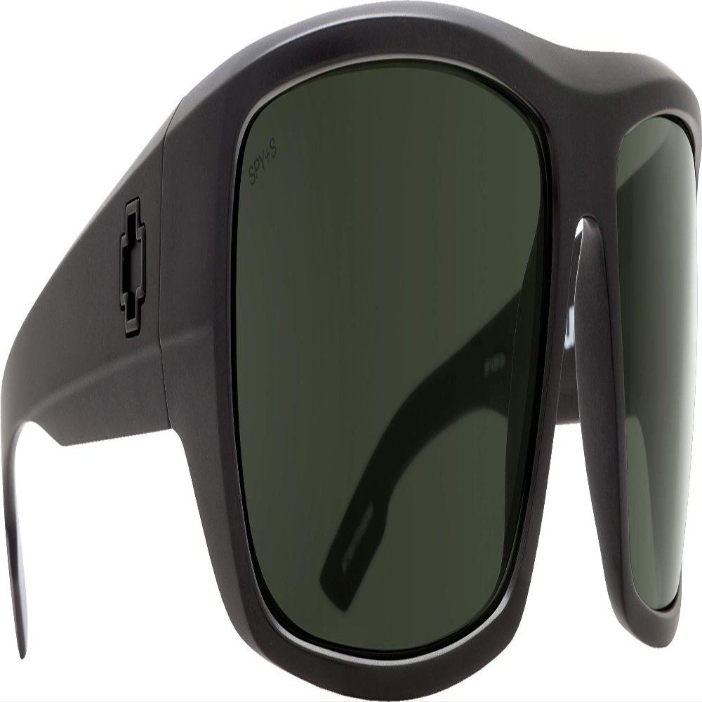 Spy Modern Square Bounty Matte Black ANSI Rx Happy Gray Green, Multi, One Size