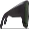 Spy Modern Square Bounty Matte Black ANSI Rx Happy Gray Green, Multi, One Size view 3