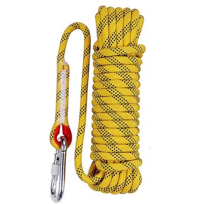 Aoneky 164ft 10mm Static Rope - Polyester Rope for Climbing, Rescue, Arborist Work, Camping & Towing, UV Resistan