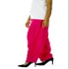 ladyline Womens Plain Magenta Pink Rayon Salwar Pants with Pocket & Elastic Waist Closure Indian Yoga Kurti Pants view 2