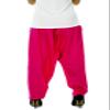 ladyline Womens Plain Magenta Pink Rayon Salwar Pants with Pocket & Elastic Waist Closure Indian Yoga Kurti Pants view 3