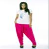 ladyline Womens Plain Magenta Pink Rayon Salwar Pants with Pocket & Elastic Waist Closure Indian Yoga Kurti Pants view 4
