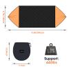 G4Free Large Camping Hammock with Mosquito Net 2 Person Pop-up Parachute Lightweight Hanging Hammocks Tree Straps Swing Bed for Outdoor Backpacking Backyard Hiking (Black/Orange) view 4