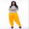 ladyline Womens Plain Yellow Rayon Salwar Pants with Pocket & Elastic Waist Closure Indian Yoga Kurti Pants view 4