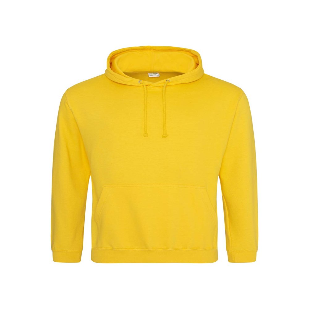 Just Hoods By AWDis Men's 80/20 Midweight College Hooded Sweatshirt S GOLD