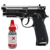 Umarex Beretta Fully Licensed 92A1 CO2 Full Metal Semi/Full Auto Blowback Airgun Black W/Free 1500 .177 BB - HSA is A Real Manufacturers Authorized Dealer Since 1999