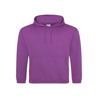 Men's 80/20 Midweight College Hooded Sweatshirt L MAGENTA MAGIC