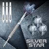 Unicorn Darts Seigo Asada Silver Star - 80 Percent Tungsten Steel Tip Dart, Silver, 24 g view 2