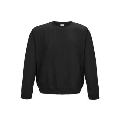 Just Hoods By AWDis 0/20 Midweight College Crewneck Sweatshirt 4XL JET BLACK