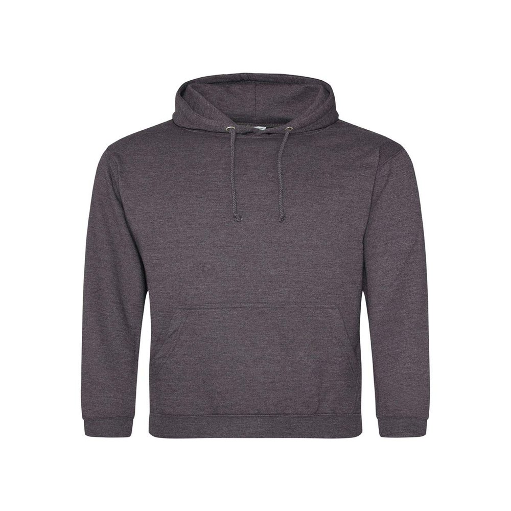 Just Hoods By AWDis Men's 80/20 Midweight College Hooded Sweatshirt 4XL CHARCOAL