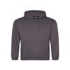 Just Hoods By AWDis Men's 80/20 Midweight College Hooded Sweatshirt 4XL CHARCOAL view 1